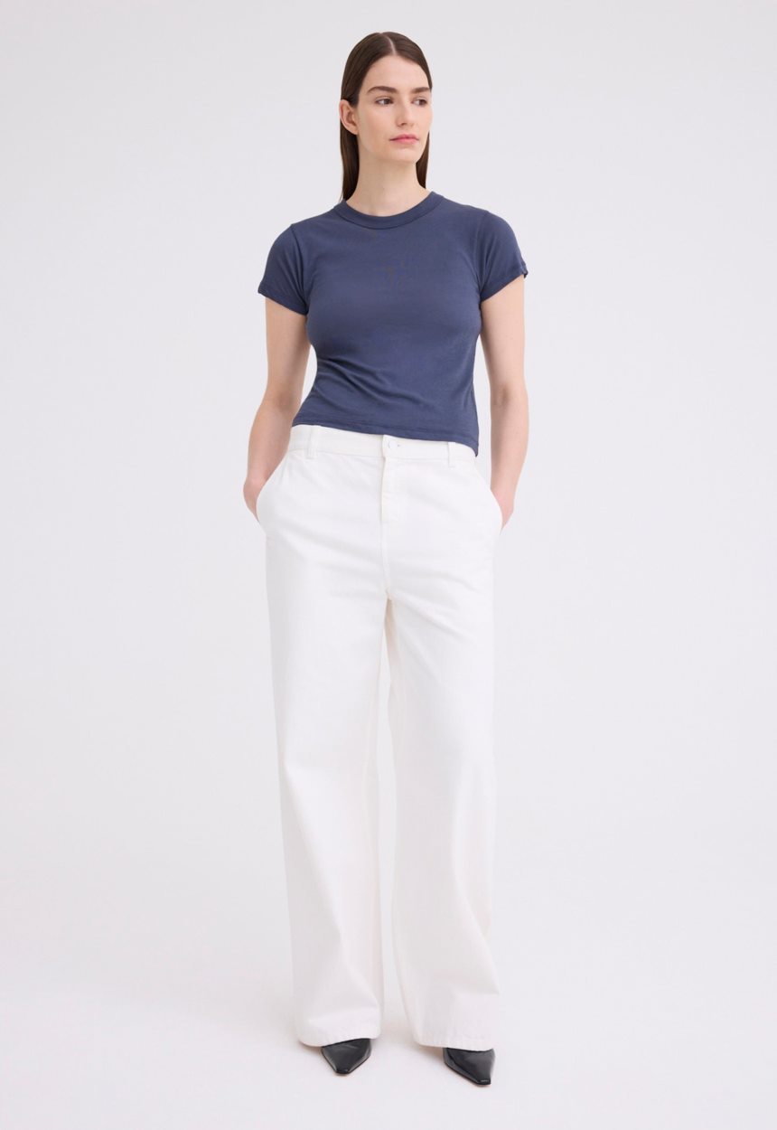 Jac + Jack Rivet Cotton Twill Pant - Ice Cream